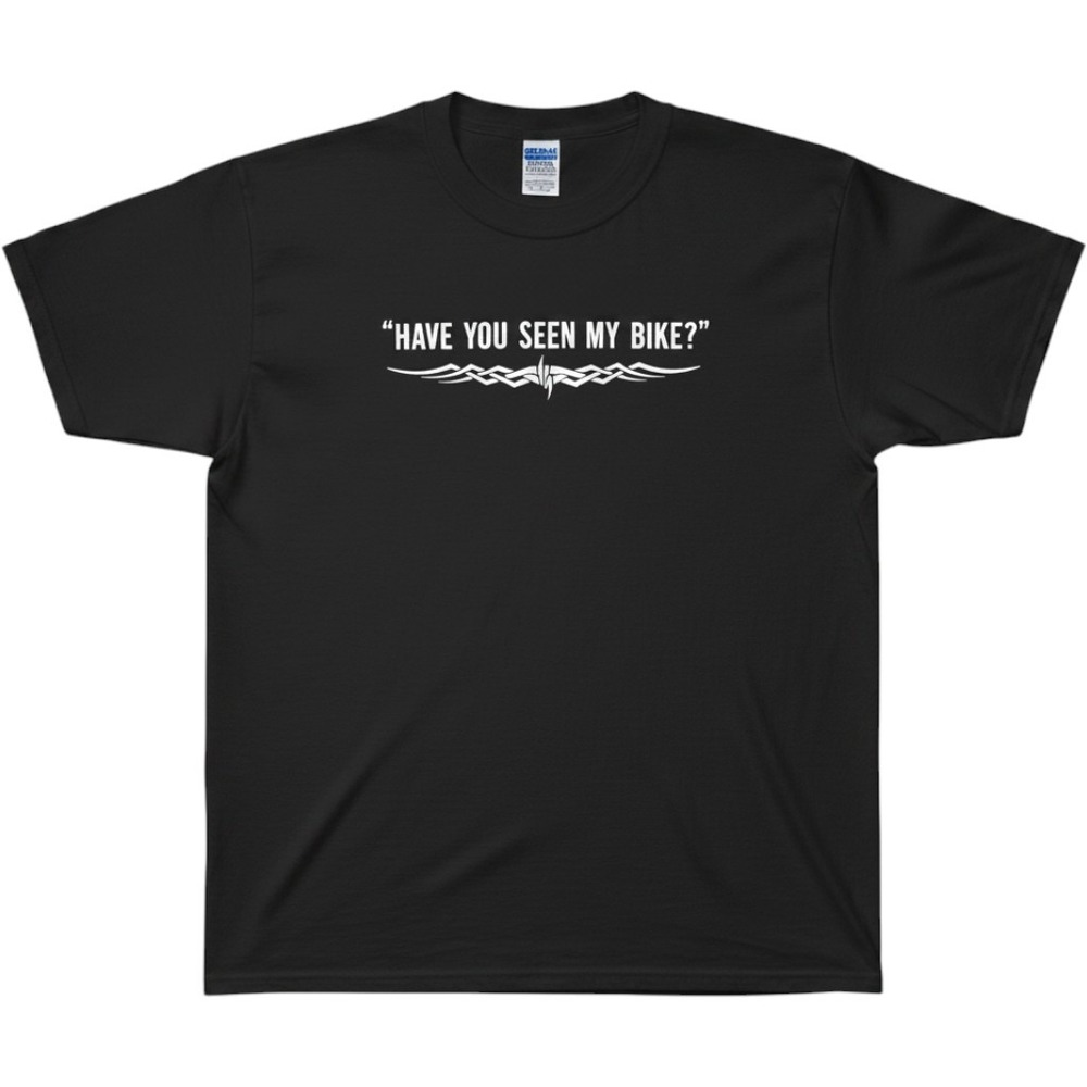Gildan LoJack For Motorcycles Have You Seen My Bike Tribal T-Shirt Black Large